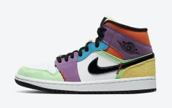 Air Jordan 1 Mid Multicolor SKU-CW1140-100