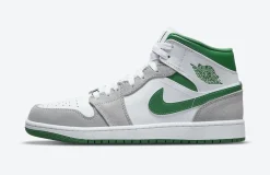 Air Jordan 1 Mid SE Grey Pine Green SKU-DC7294-103