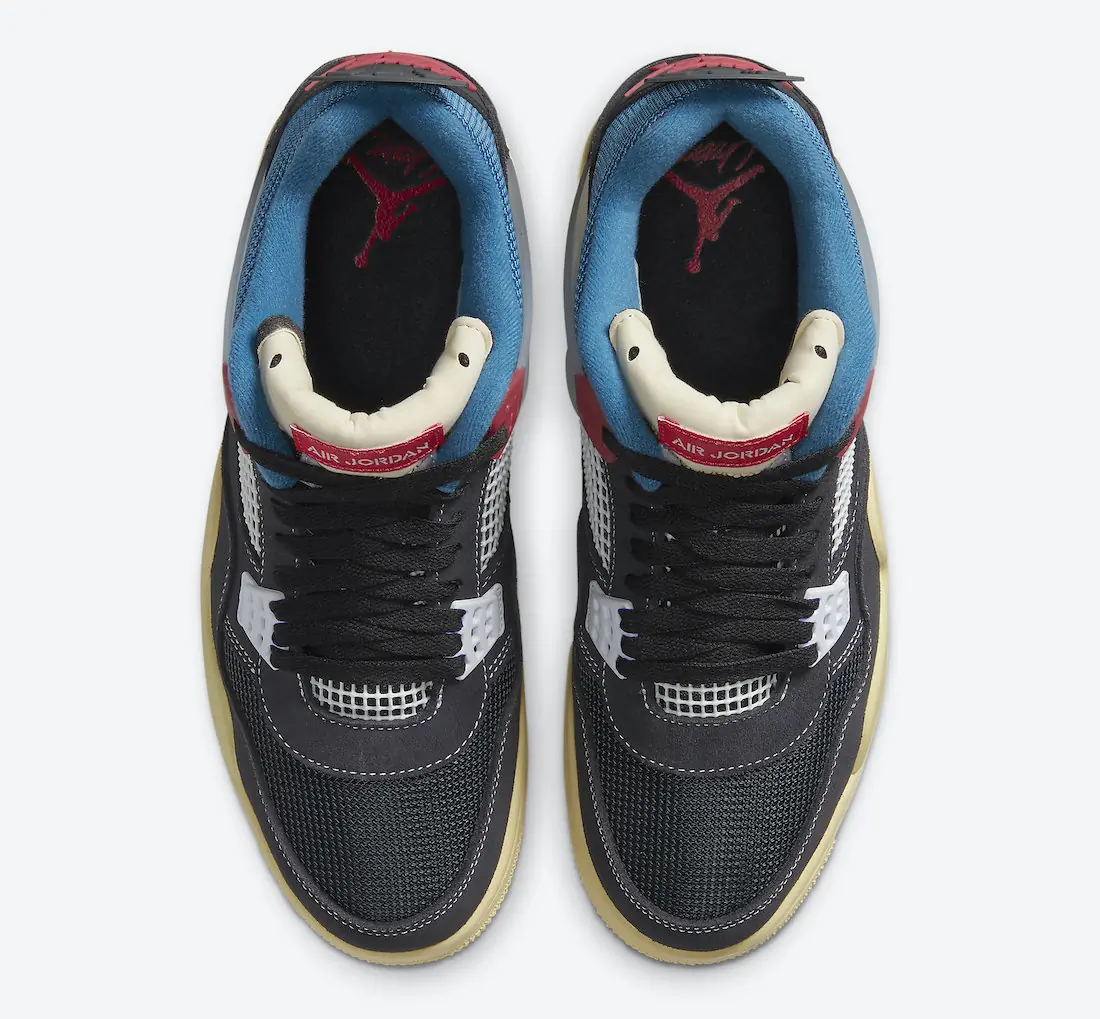 Union x Air Jordan 4 Cinza SKU-DC9533-001(2)