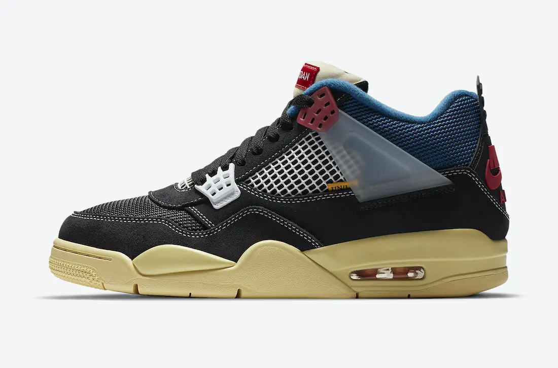 Union x Air Jordan 4 Cinza SKU-DC9533-001(4)