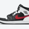 Air Jordan 1 Mid Negro Chile Rojo Blanco SKU-554724-075