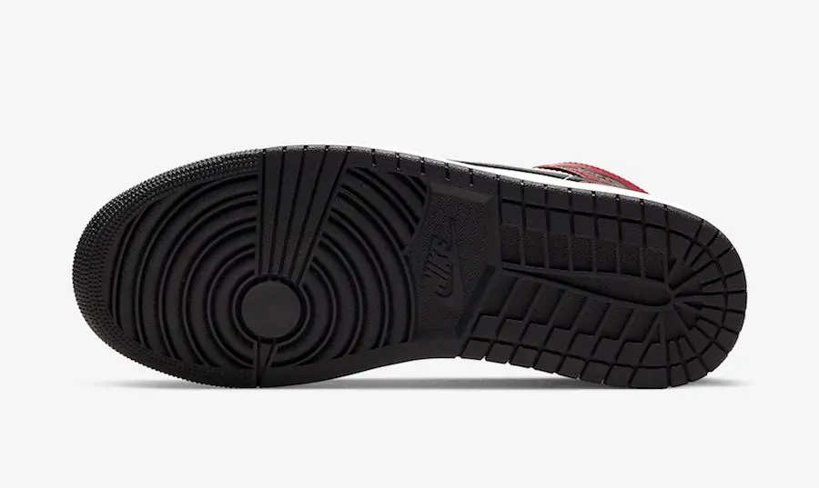 Air Jordan 1 Mid Chicago zwarte neus SKU-554724-069(5)