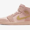 Air Jordan 1 Mid Coral Ouro SKU-852542-600