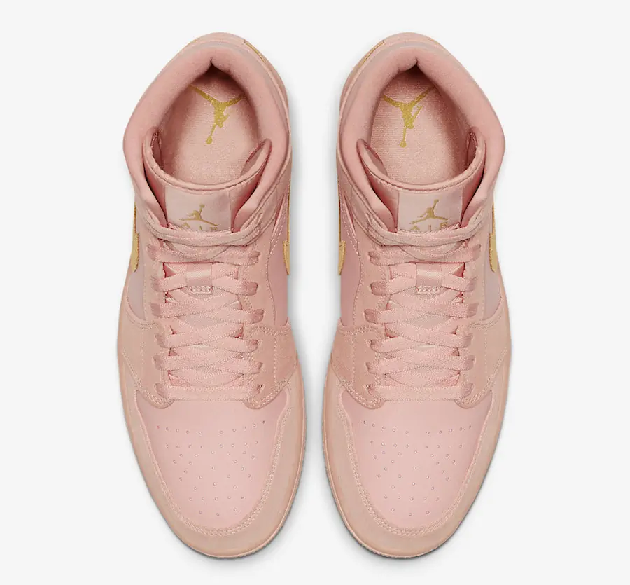 Air Jordan 1 Mid Coral Ouro SKU-852542-600(3)