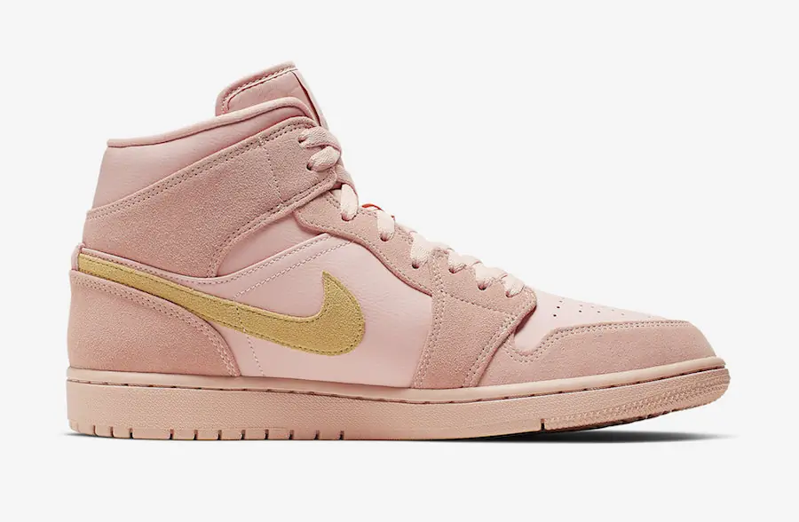 Air Jordan 1 Mid Coral Ouro SKU-852542-600(4)