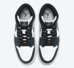Air Jordan 1 Mid Teal scuro SKU-554724-41(3)