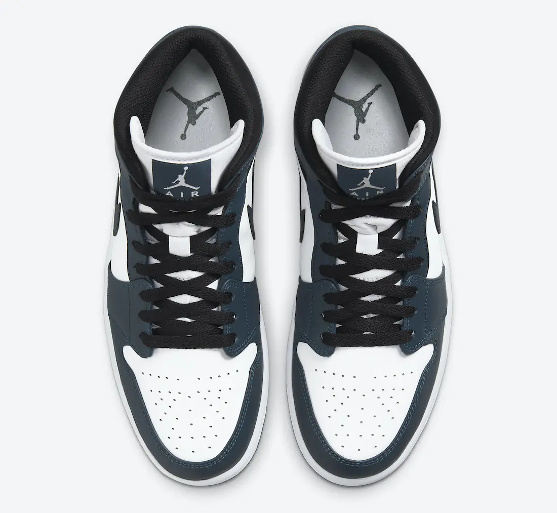 Air Jordan 1 Mid Teal scuro SKU-554724-41(3)