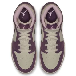 Air Jordan 1 Mid GS AJ1 Pro Púrpura SKU-555112-500(2)