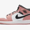 Air Jordan 1 Mid GS Rosa Cuarzo SKU-555112-603
