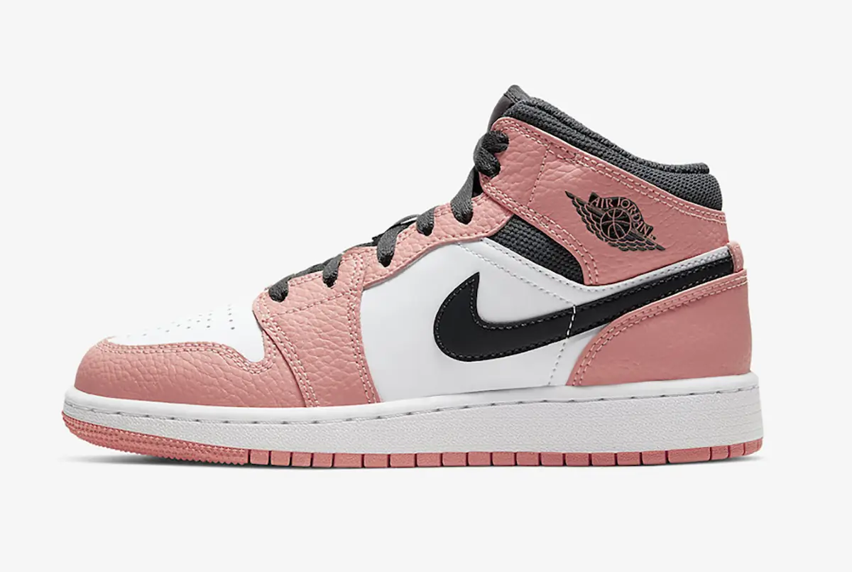 Air Jordan 1 Mid GS Quarzo Rosa SKU-555112-603
