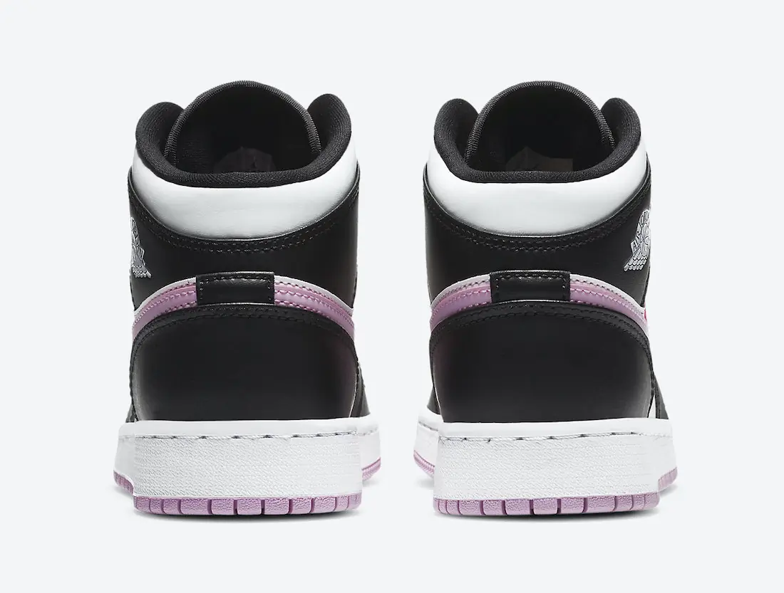 Air Jordan 1 Mid GS Bianche Rosa Artico Chiaro SKU-555112-103(1)