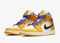 Air Jordan 1 Mid Lakers SKU-852542-700(2)