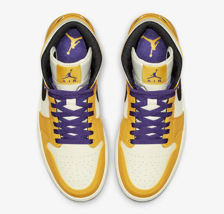 Air Jordan 1 Mid Lakers SKU-852542-700(3)