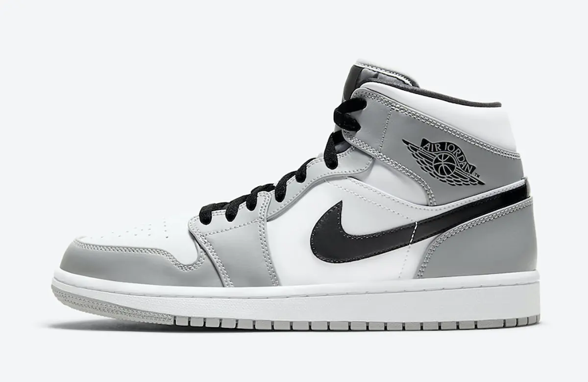 Air Jordan 1 Mid Light Cinza Fumaça SKU-554724-092