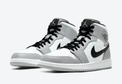 Air Jordan 1 Mid Light Cinza Fumaça SKU-554724-092(2)