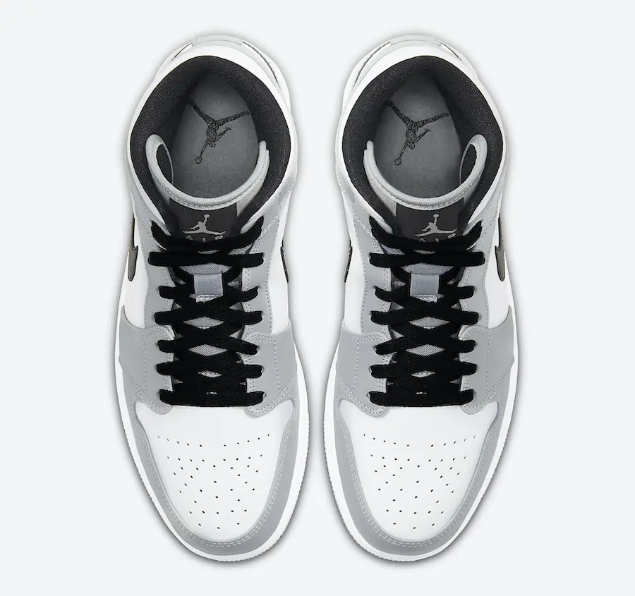 Air Jordan 1 Mid Light Cinza Fumaça SKU-554724-092(3)
