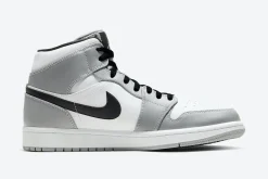 Air Jordan 1 Mid Light Cinza Fumaça SKU-554724-092(4)