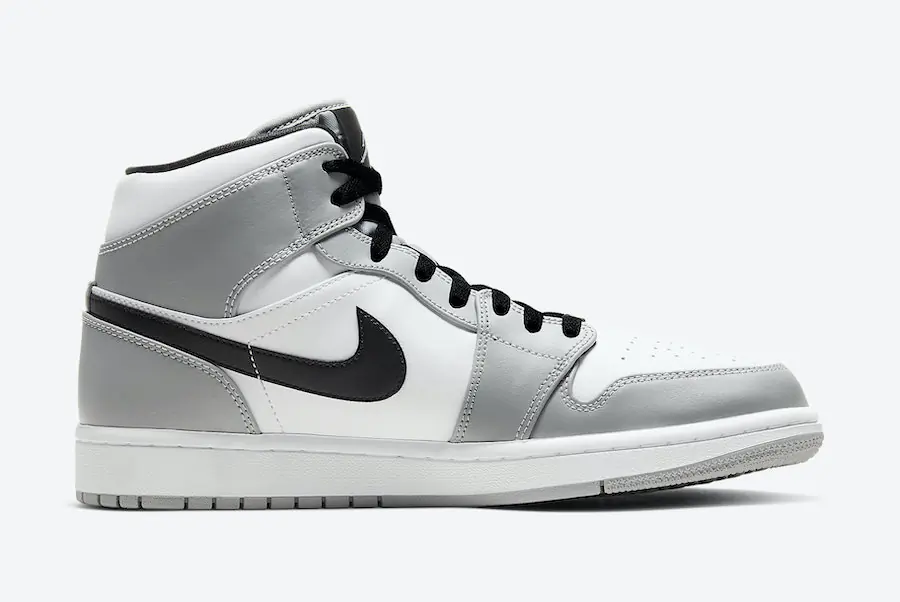 Air Jordan 1 Mid Light Cinza Fumaça SKU-554724-092(4)