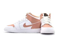 Air Jordan 1 Mid White Rose Gold SKU-555112-190(2)