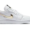 Air Jordan 1 Low wit metallic goud SKU-CZ4776-100
