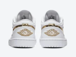 Air Jordan 1 Low Wit Metallic Goud SKU-CZ4776-100(2)