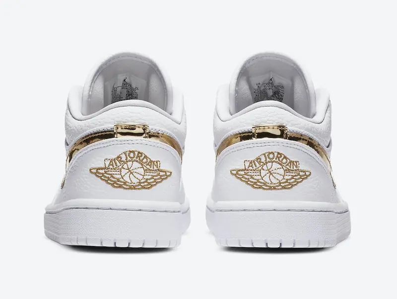 Air Jordan 1 Low Wit Metallic Goud SKU-CZ4776-100(2)