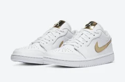 Air Jordan 1 Low Wit Metallic Goud SKU-CZ4776-100(3)