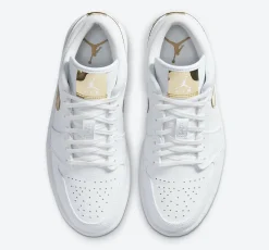 Air Jordan 1 Low Wit Metallic Goud SKU-CZ4776-100(4)