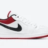 Air Jordan 1 Low Wit Universiteit Rood Zwart SKU-553558-118