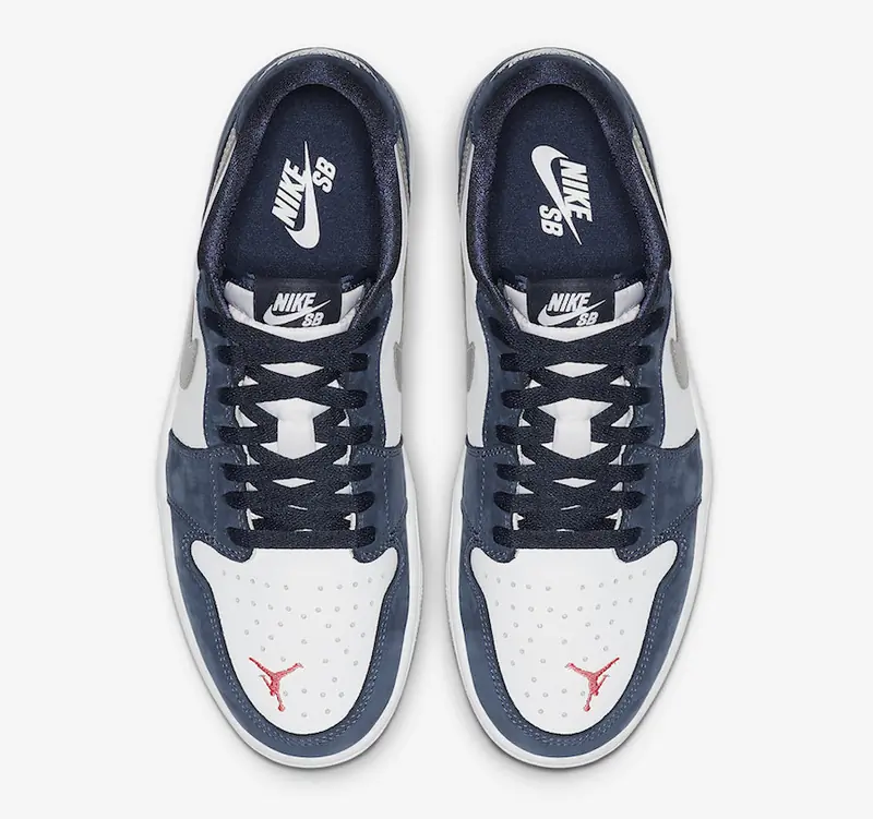 Nike SB x Jordan 1 Low SB Midnight Navy Heren SKU-CJ7891-400(4)