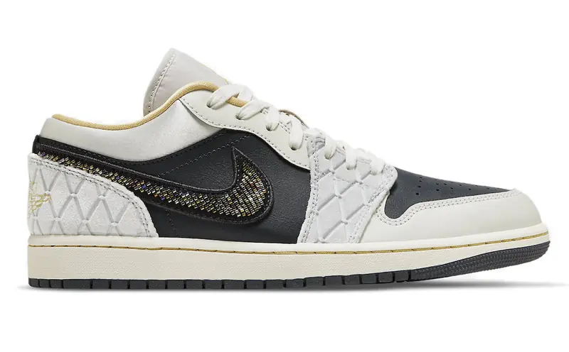 Air Jordan 1 lage Swoosh met kralen SKU-DV1762-001