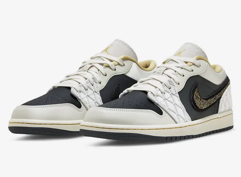 Air Jordan 1 lage Swoosh met kralen SKU-DV1762-001(4)