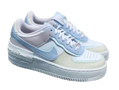 Nike Air Force 1 Shadow Damen Weiß Glacier Blue Ghost SKU-CI0919-106(1)