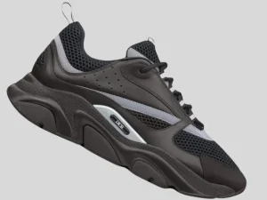 Dior B22 Sneaker aus schwarzem Leder SKU-3SN231ZNG_H969