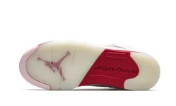 Zapatillas Air Jordan 5 Retro Blanco Rosa Rojo SKU-440892-106(3)