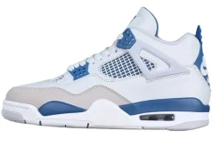 AIR JORDAN 4 RETRO MILITARY BLUE OFF-WHITE SKU-FV5029-141(1)