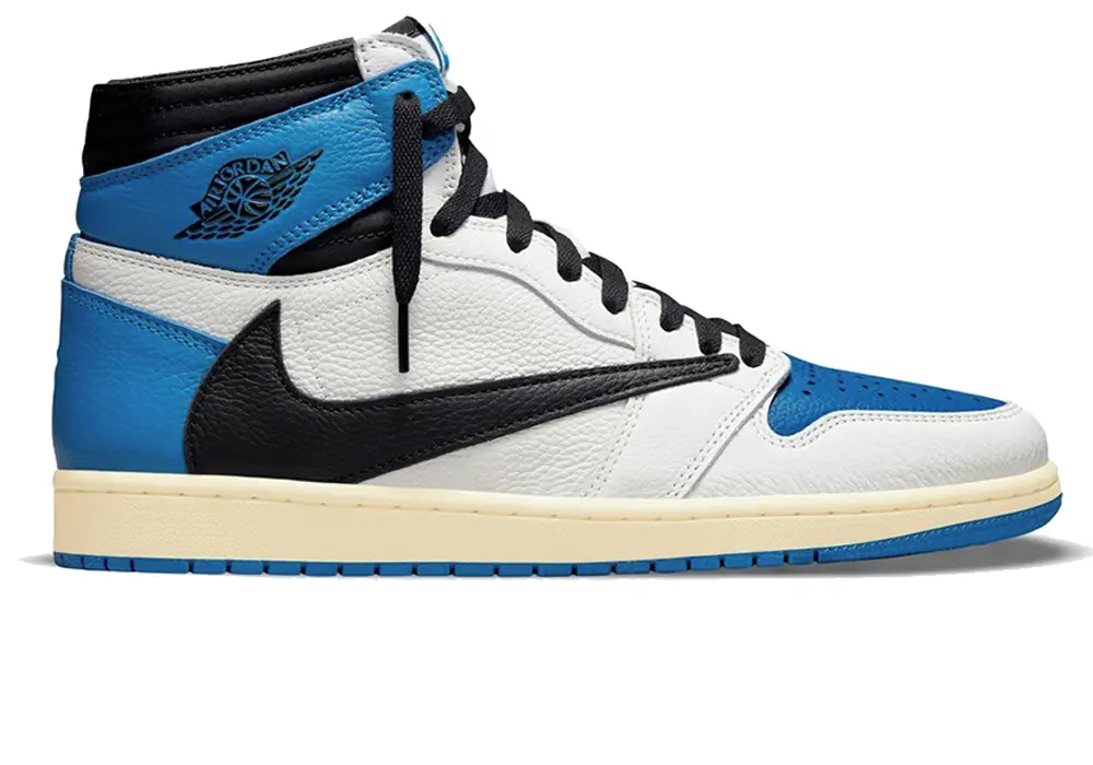 Travis Scott Nike Air Jordan 1 retro High OG SP Fragment Azul militar SKU-DH3227-105